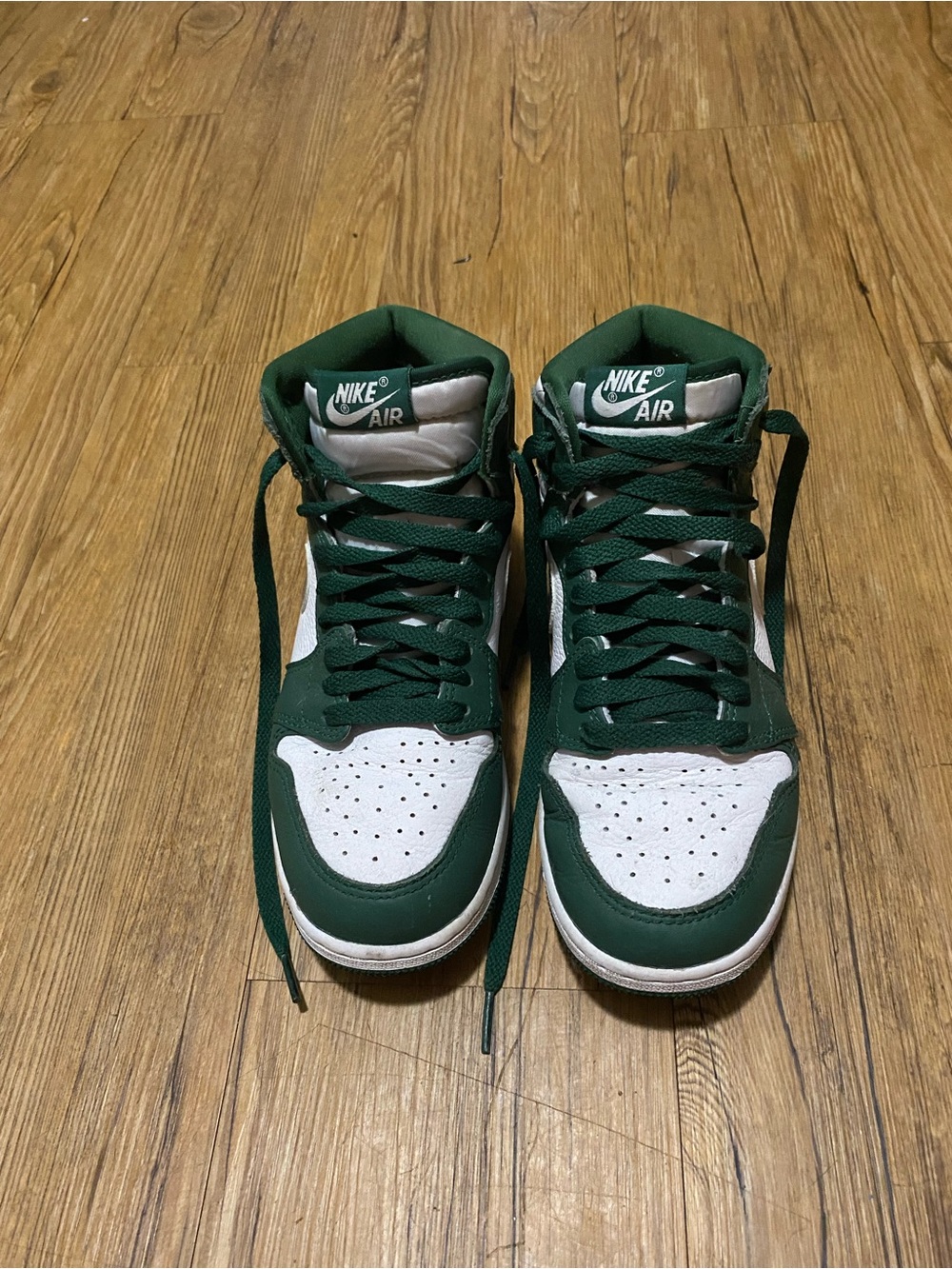 Nike High-Top Sneakers - Green & White